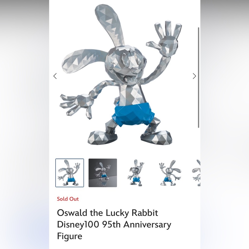 Disney 100 Oswald figurine limited edition in box